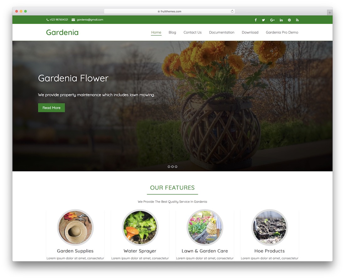 nature circle wordpress theme