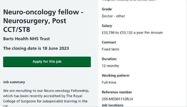 neurosurgeon uk salary