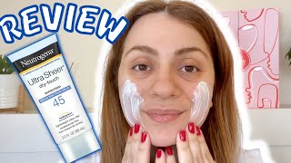 neutrogena ultra sheer sunscreen review