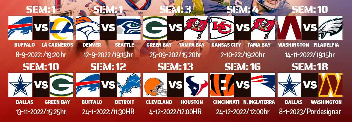 nfl calendario 2022