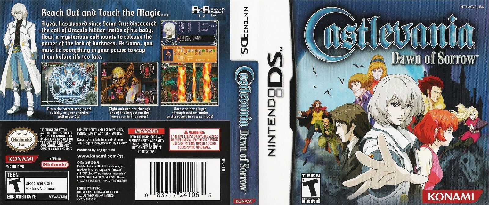 nintendo ds castlevania dawn of sorrow