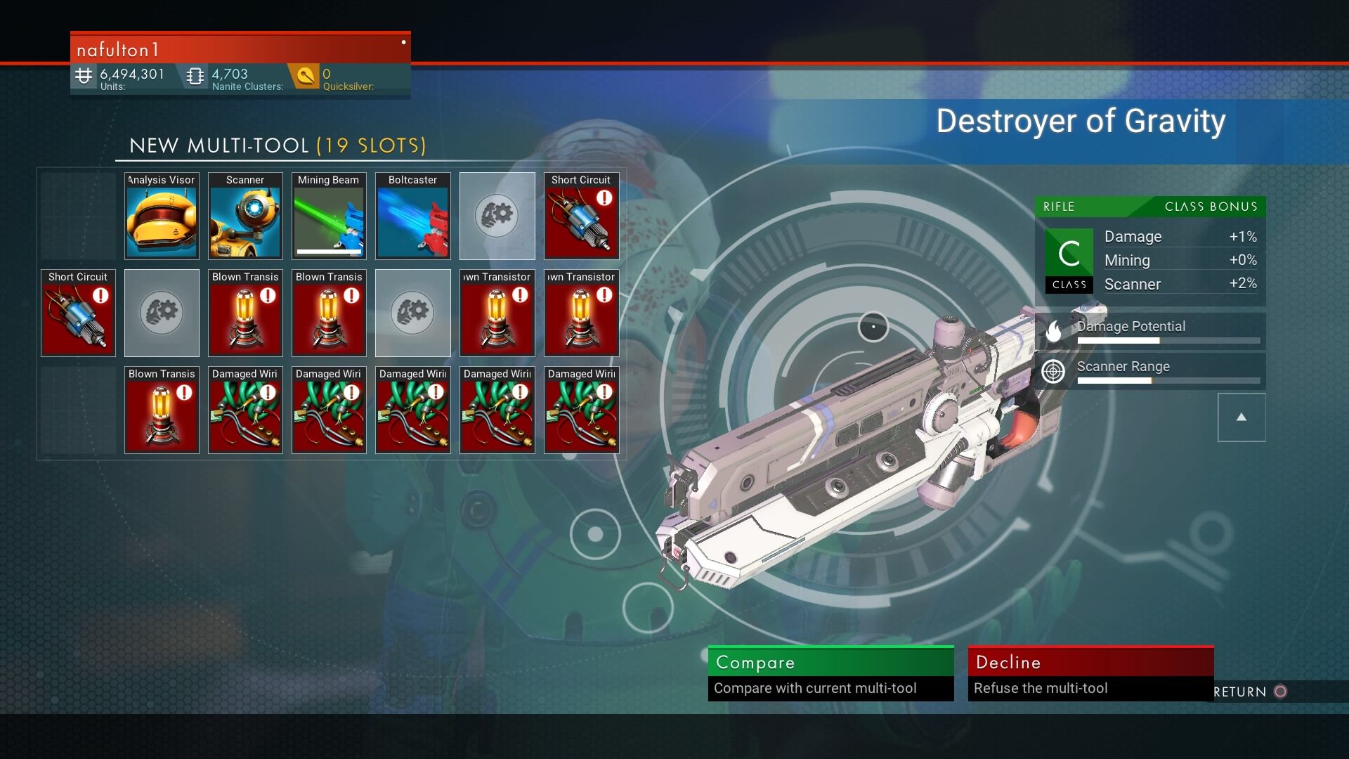 no mans sky multi tool slots