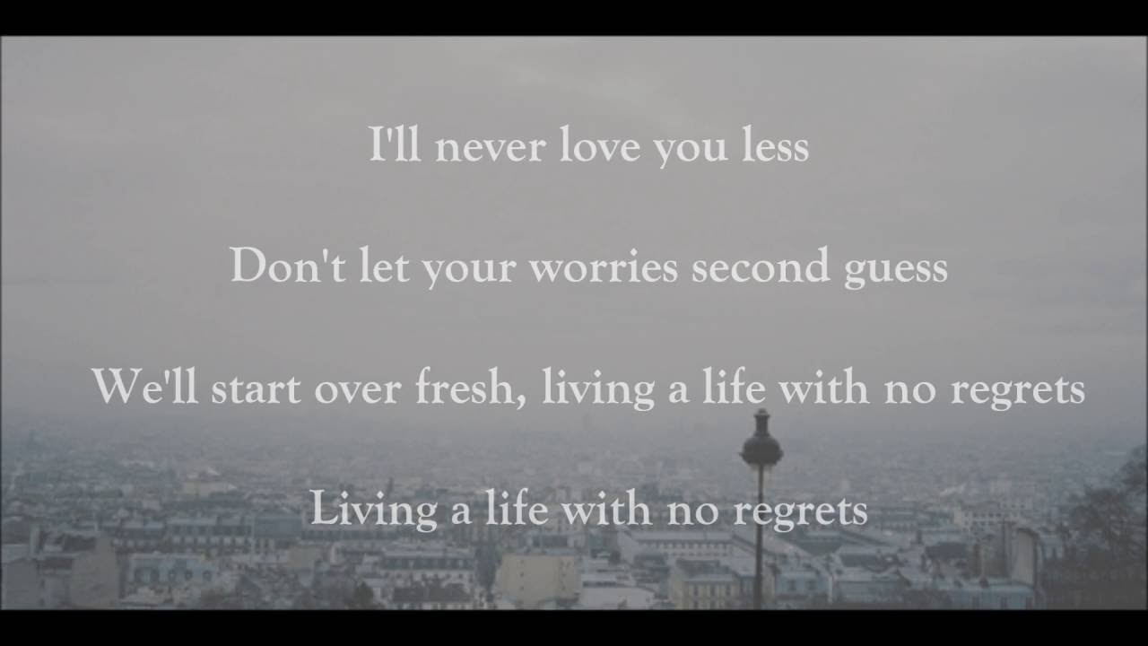 no no regrets lyrics