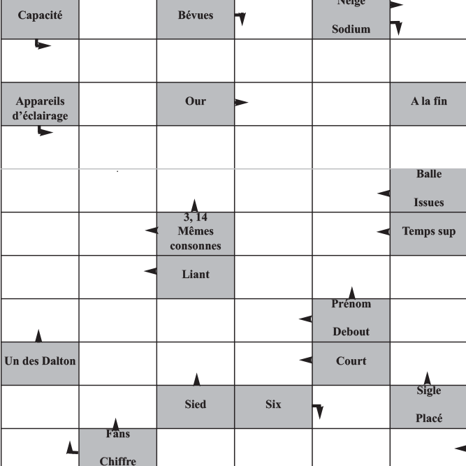 nom pour le public mots fléchés