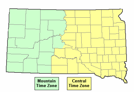 north dakota time zone