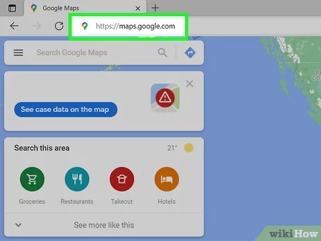 north on google maps