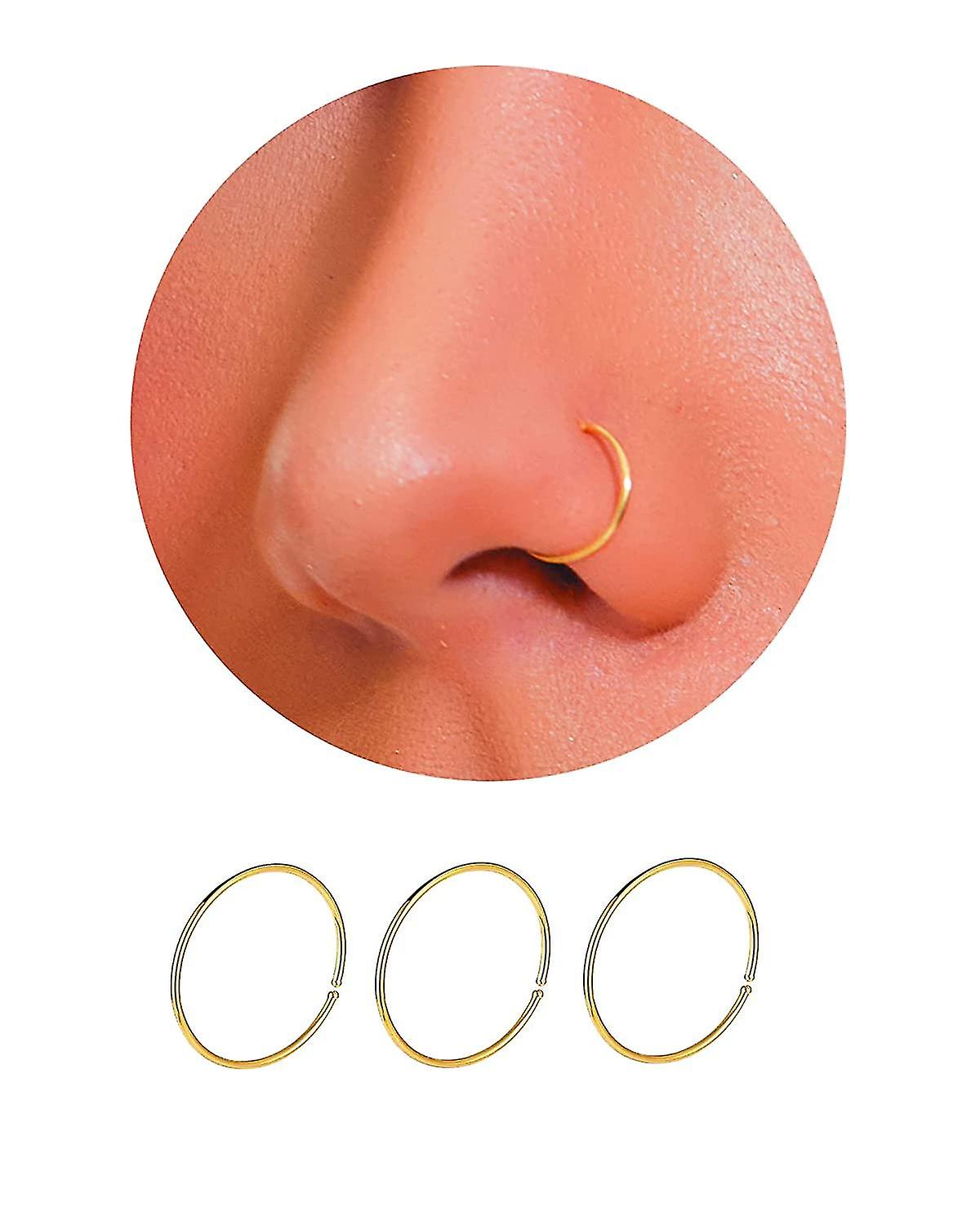 nose piercing ring gold