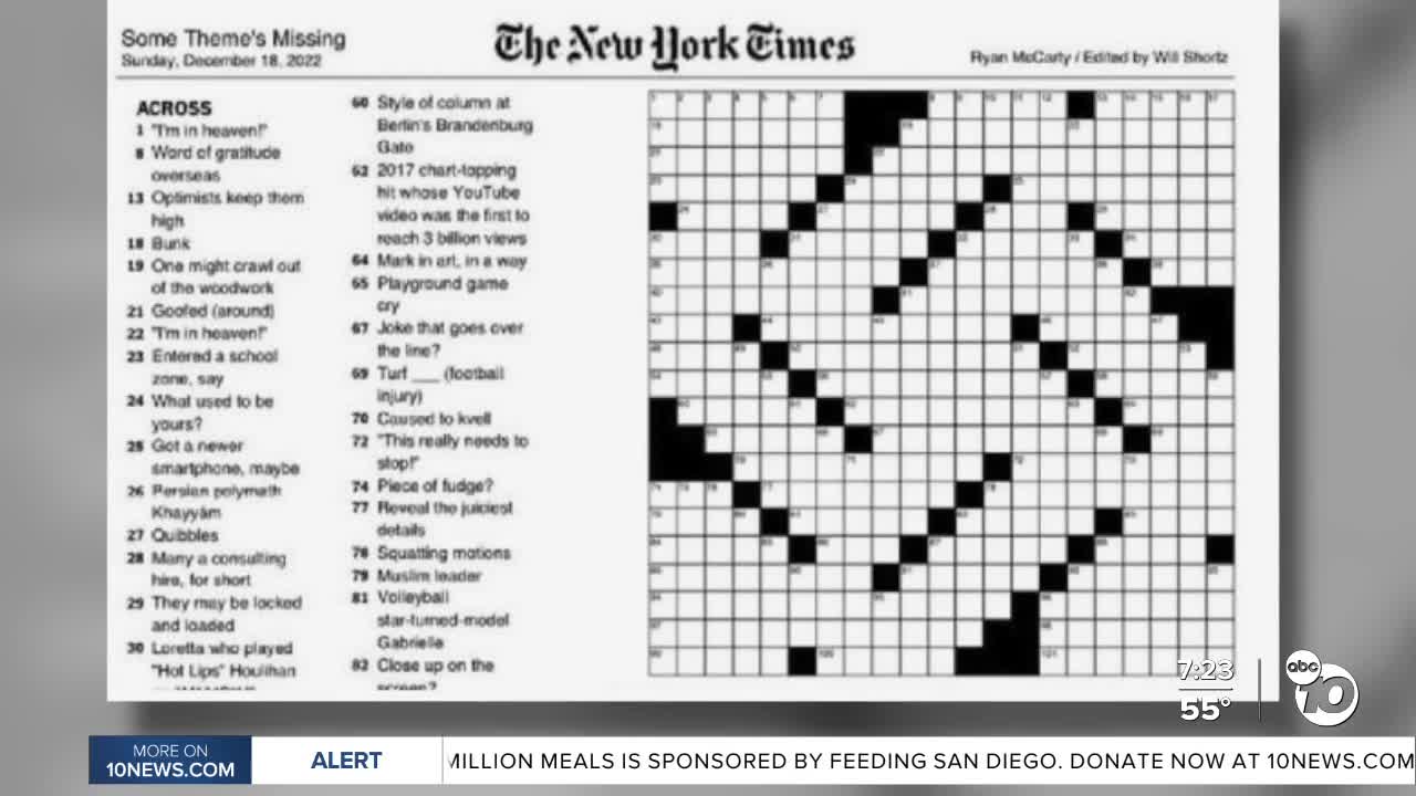 ny times crossword