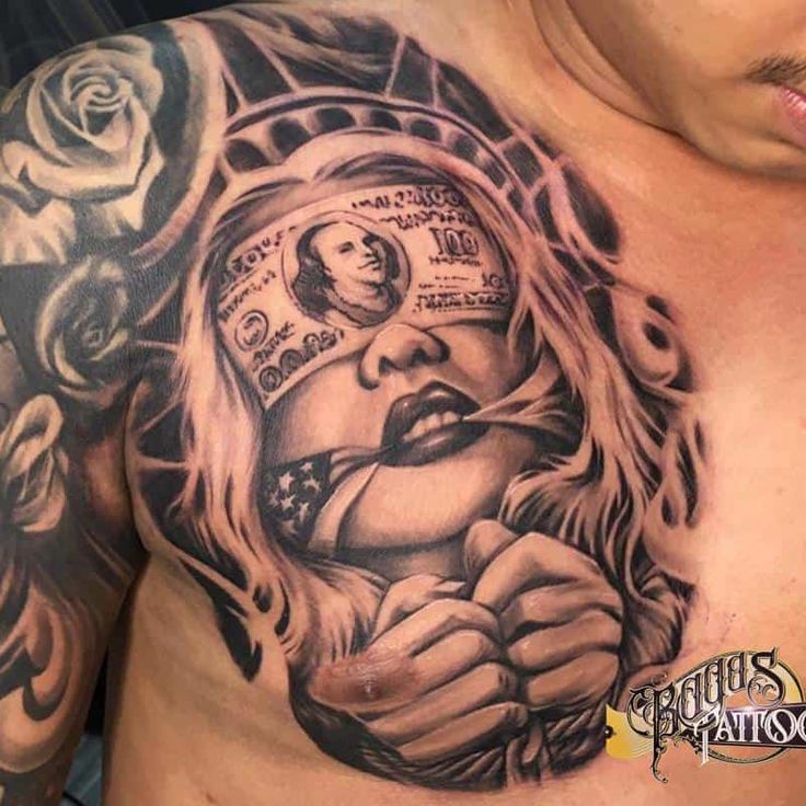 one side chest tattoos for men