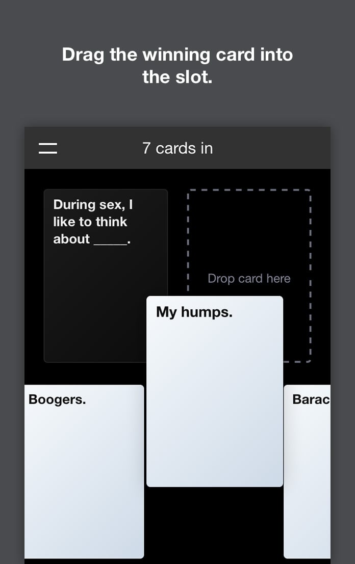 online cards against