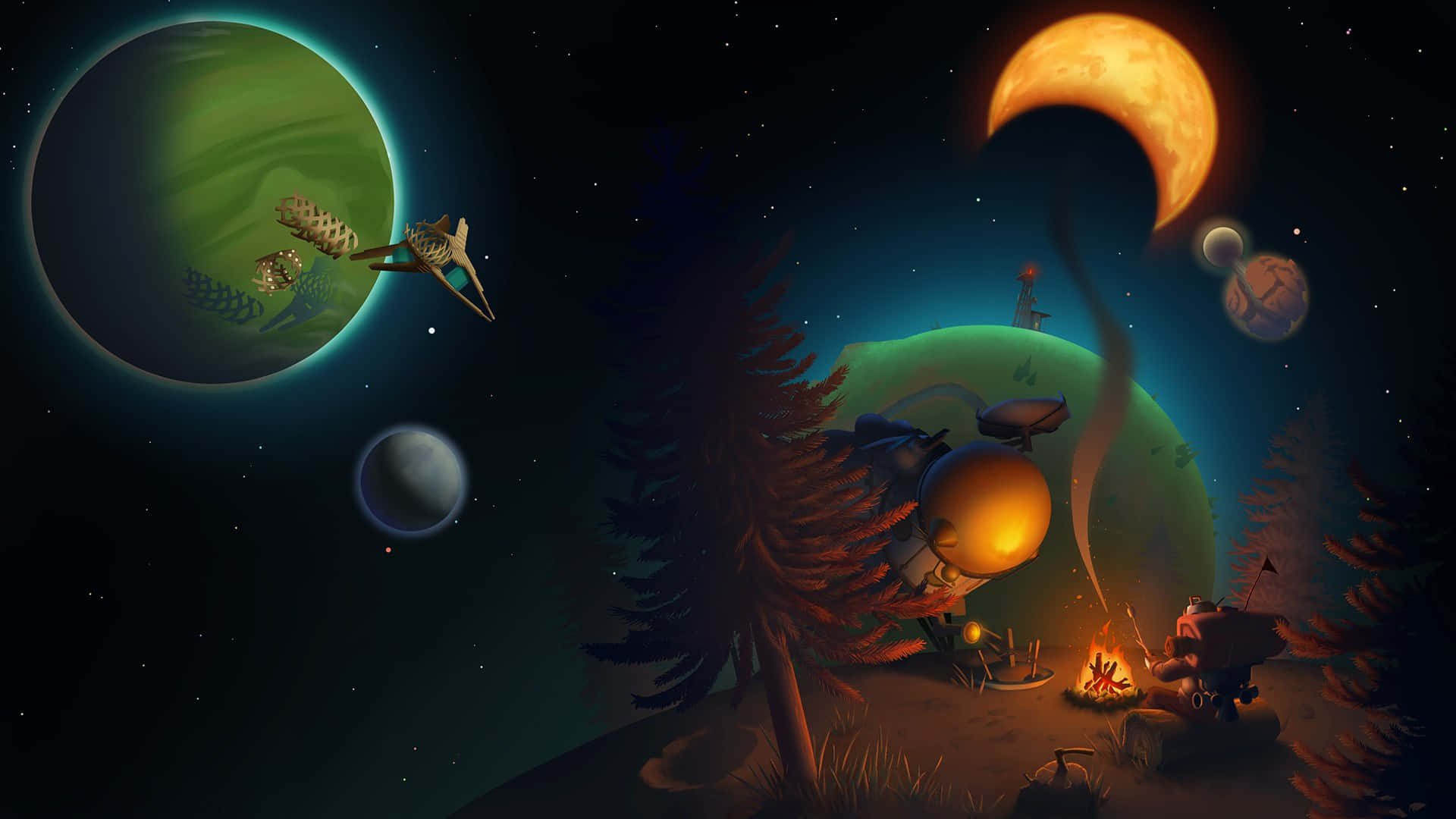 outer wilds wallpaper