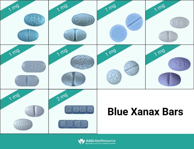 oval blue xanax