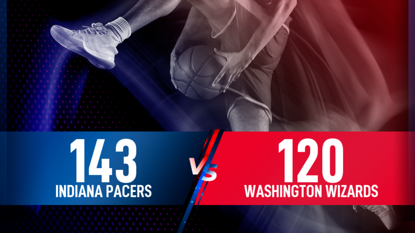 pacers vs washington wizards match player stats