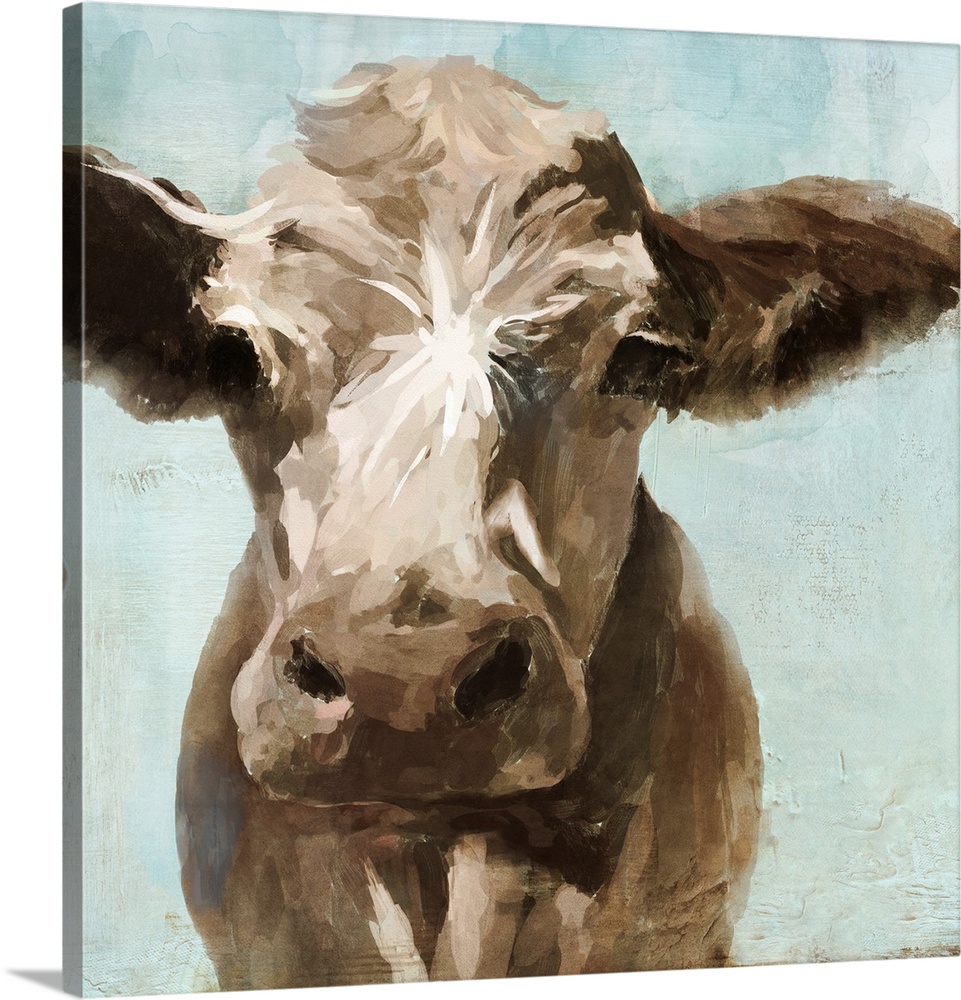 painted cow face