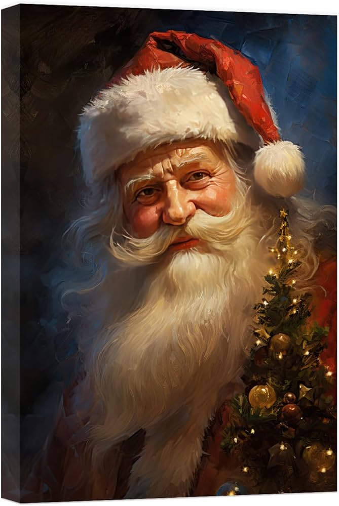 paintings of santa claus