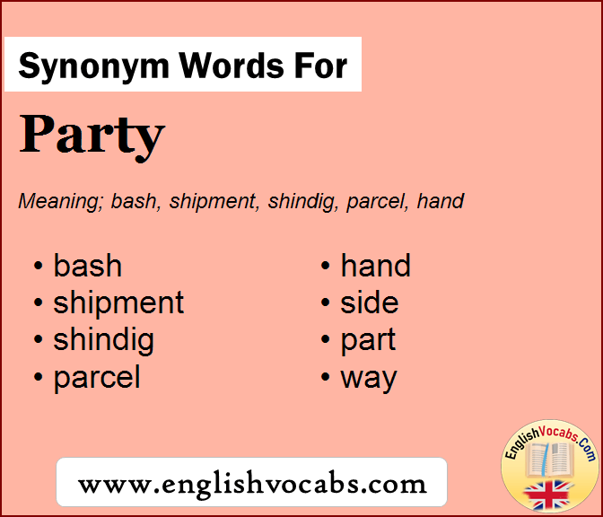 party synonyms in english