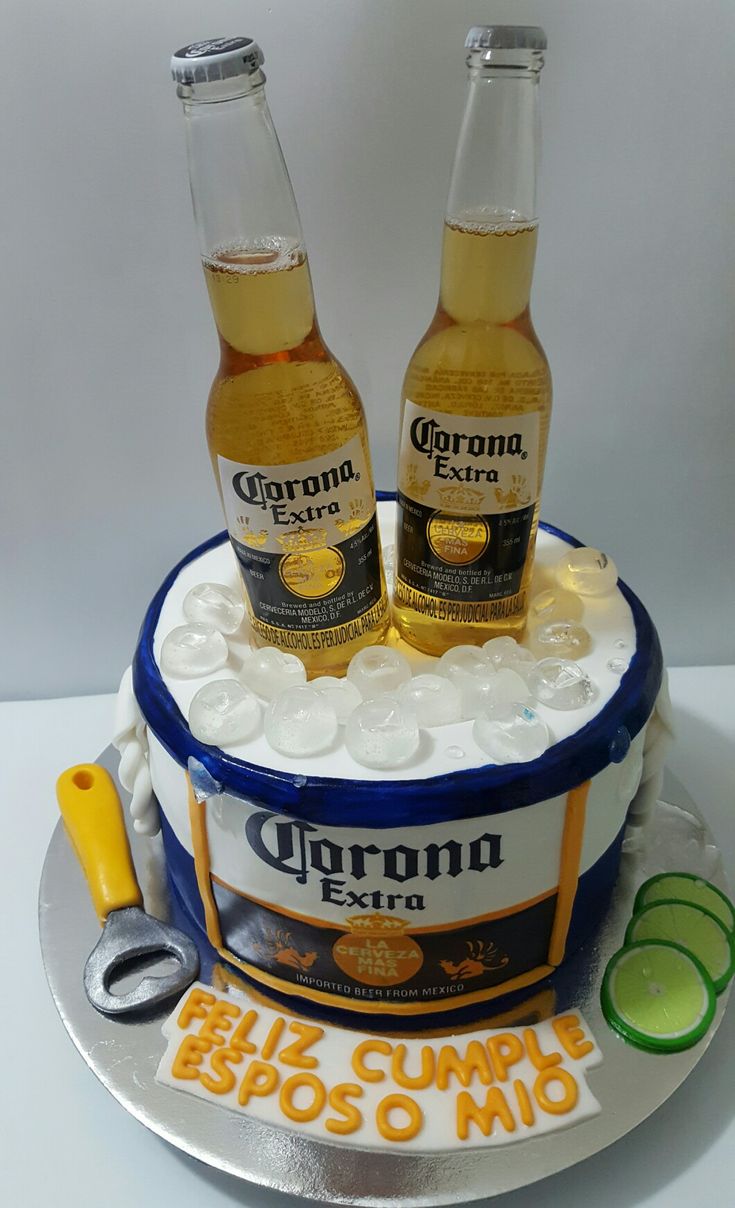 pastel de cervezas para cumpleaños