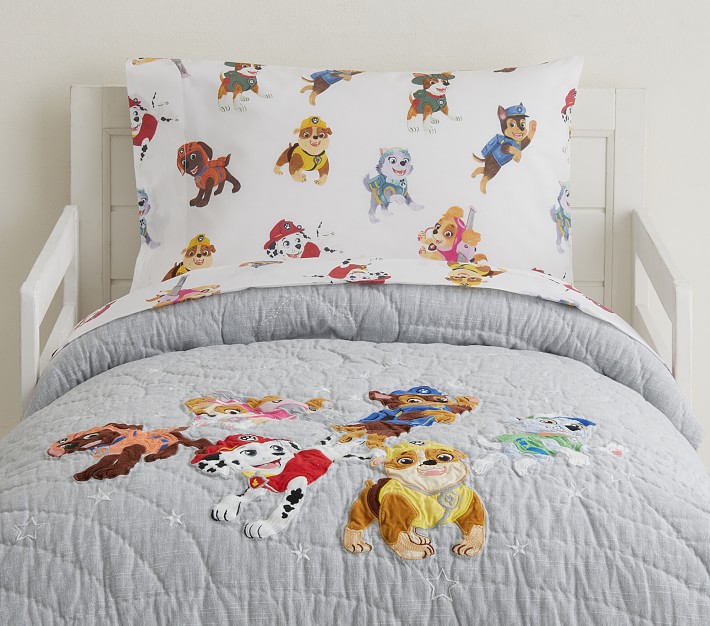 paw patrol toddler bedding