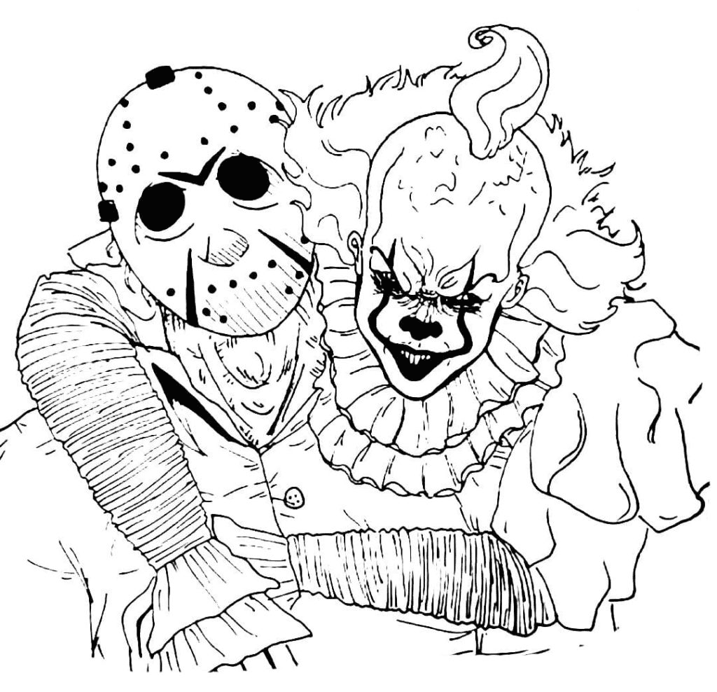 pennywise coloring pages