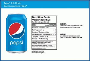 pepsi nutrition facts