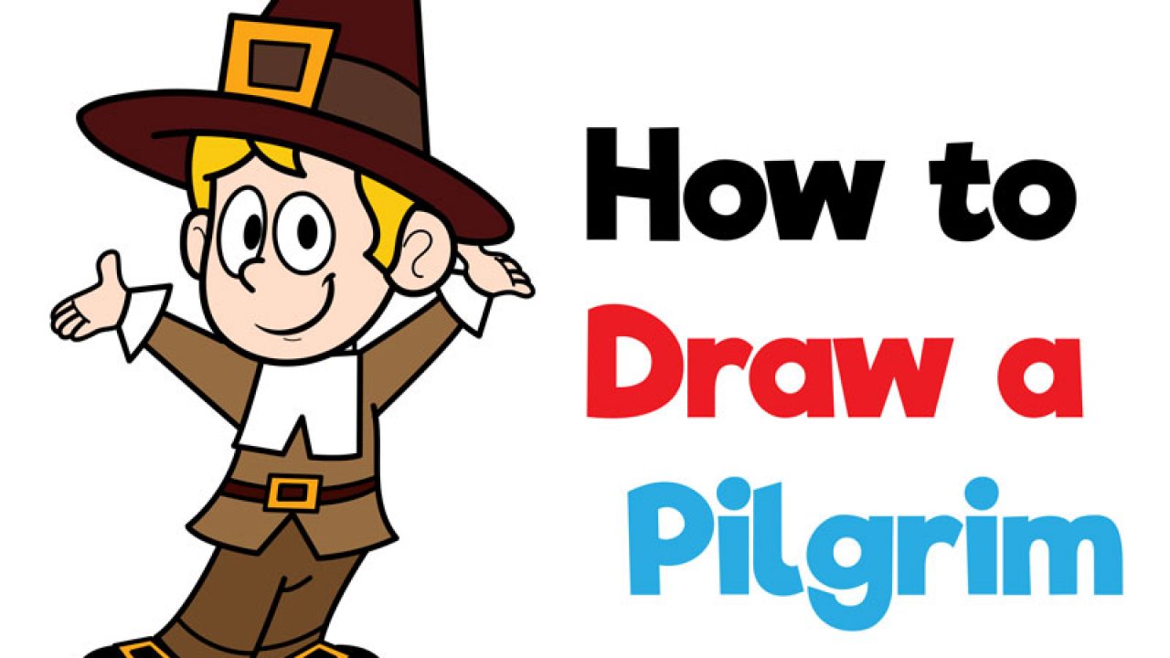 pilgrim cartoon drawing