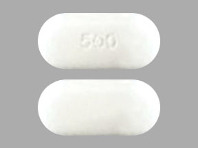 pill with 500 on it
