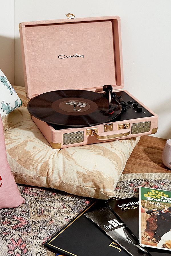 pink crosley record player