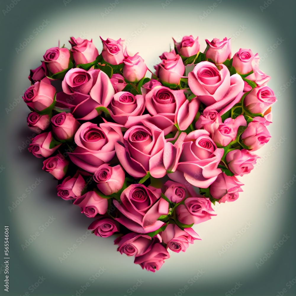 pink rose images with love