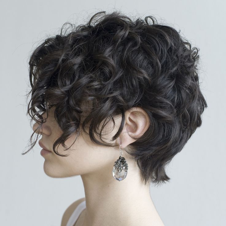 pixie haircut for curly thick hair
