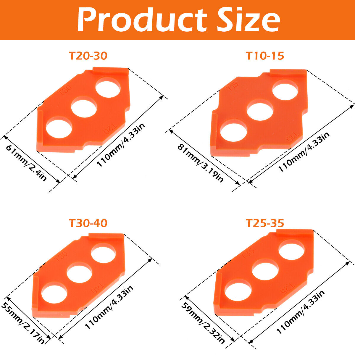 plastic router templates