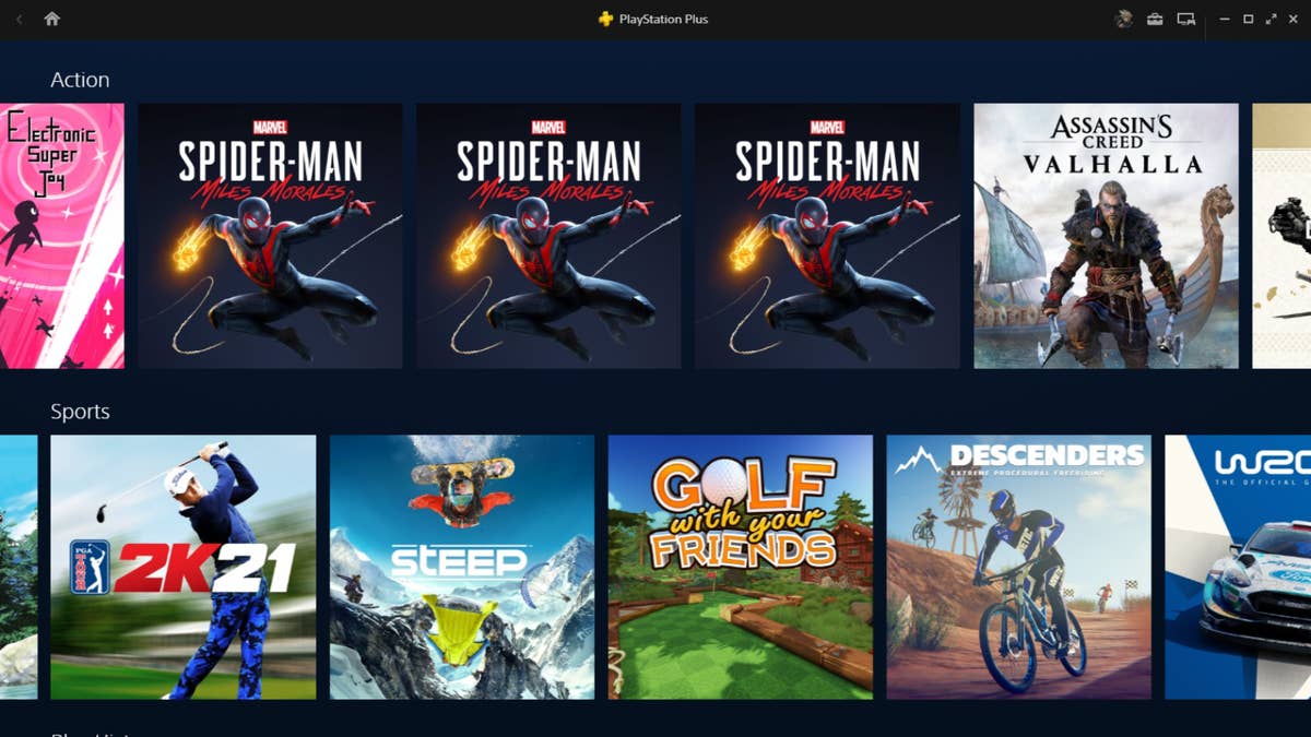 playstation plus app