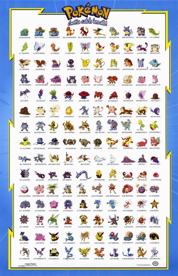 pokemon all the names