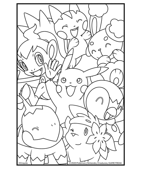 pokemon colouring page