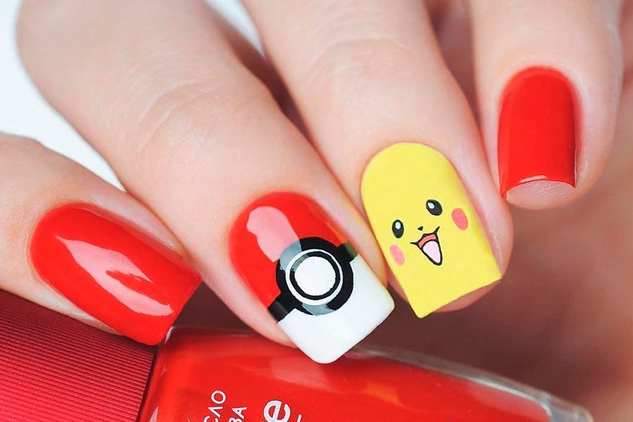 pokemon nail art