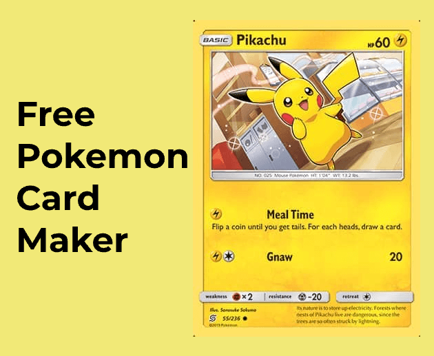 pokemon trading card creator