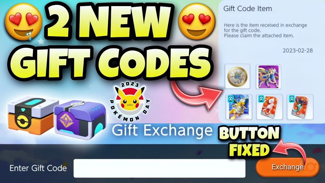 pokemon unite gift code