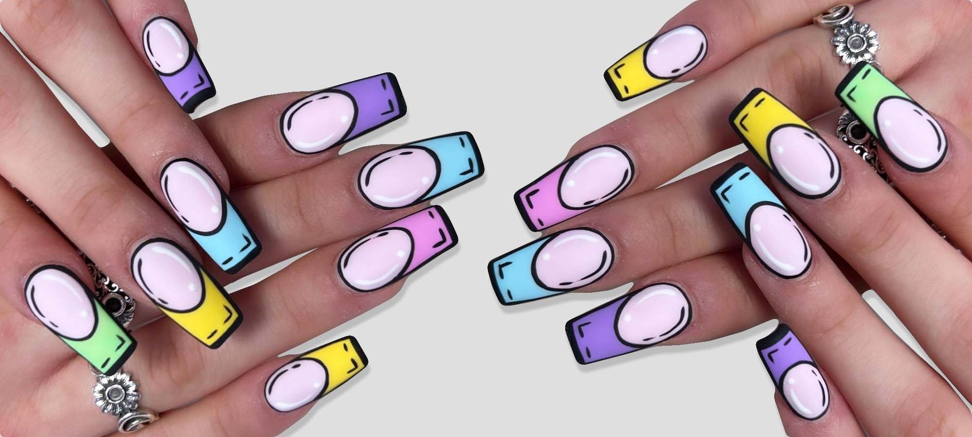 pop art nails