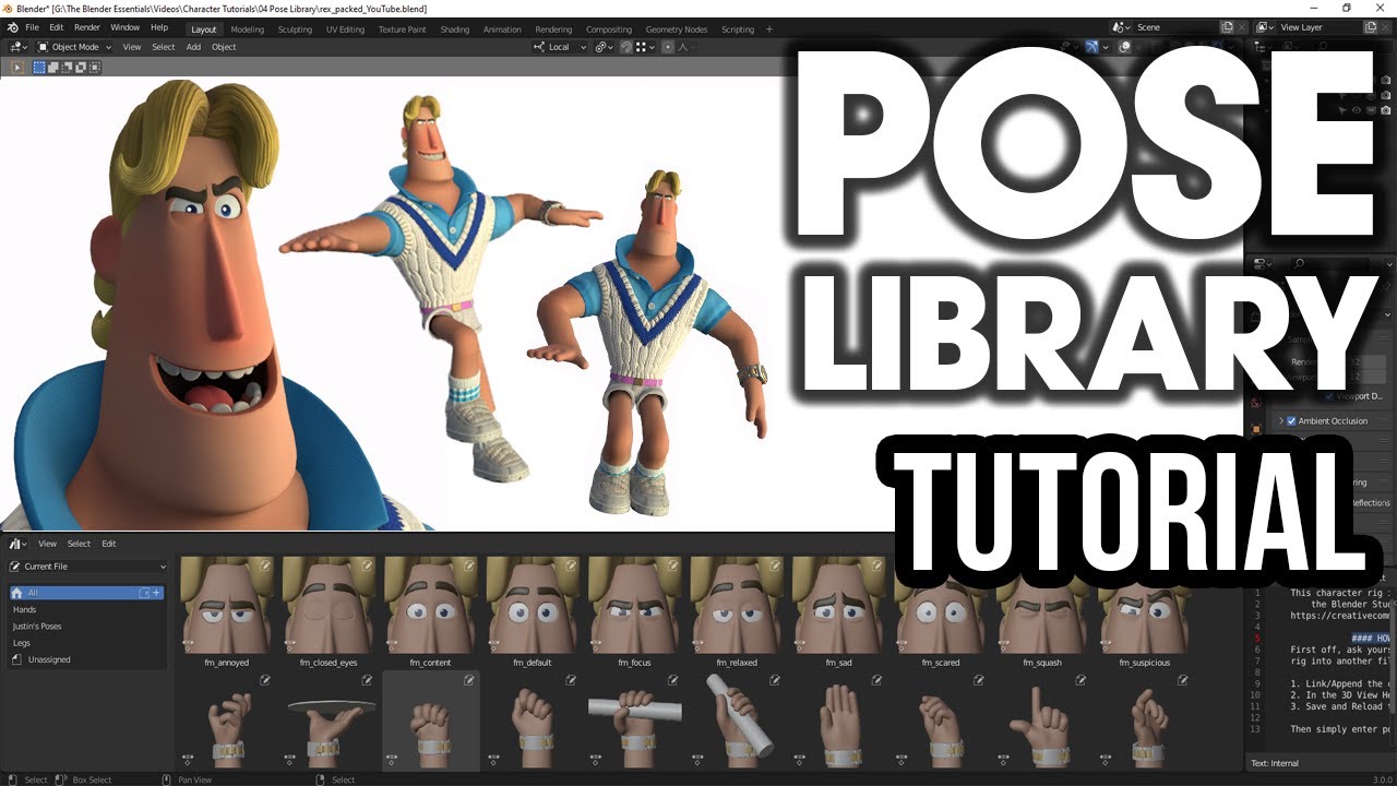 pose library blender