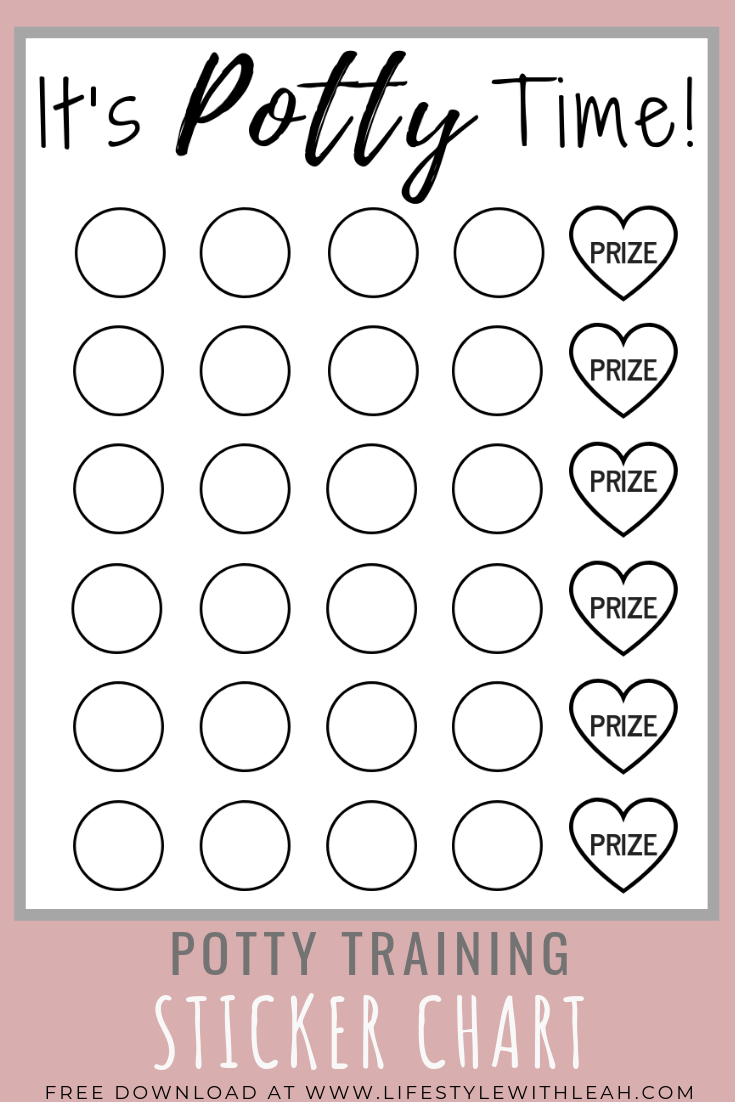 potty training chart printable