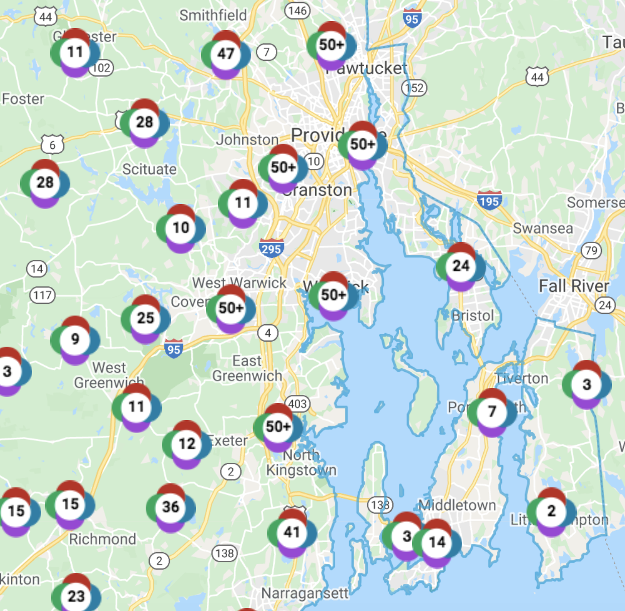 power outage cranston