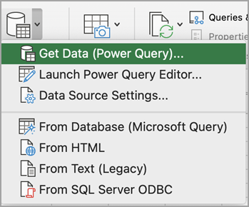 power query excel 2011 mac