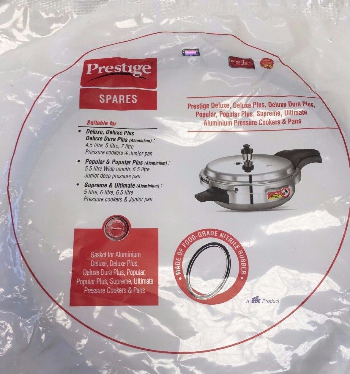 prestige pressure cooker gasket 5 litre