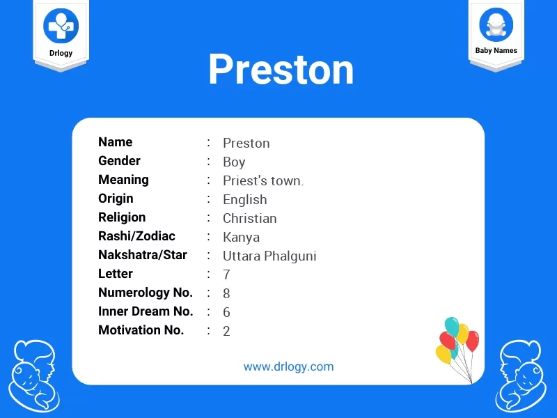 preston meaning in hindi