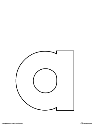 printable letter a template