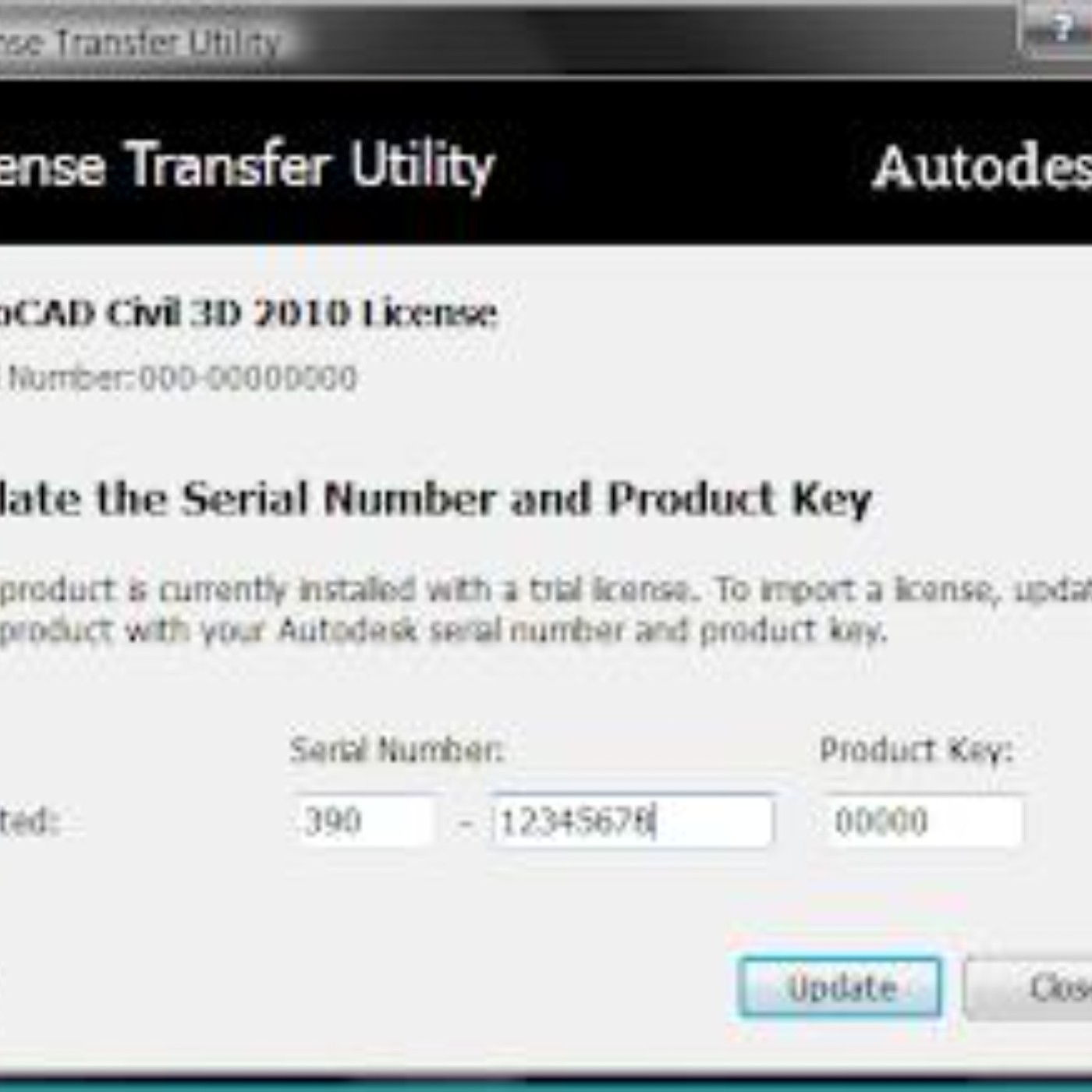 product key de autocad 2010