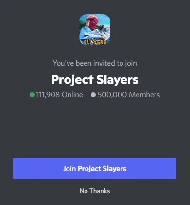 project slayer discord