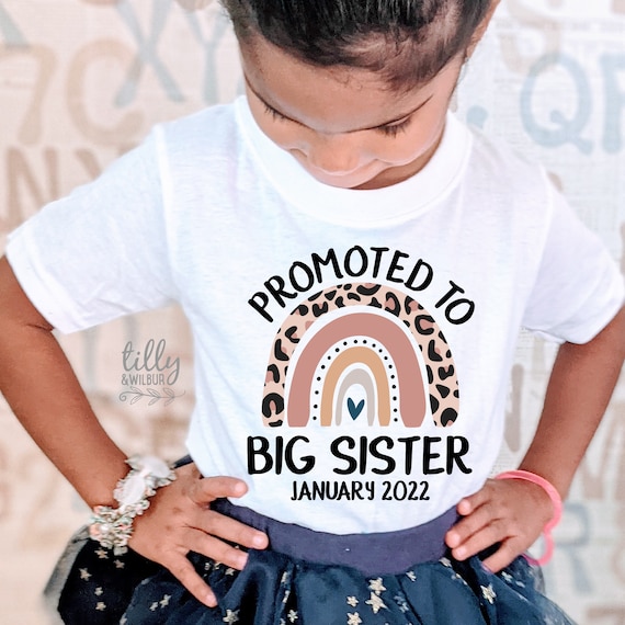 promoted to big sister t shirt