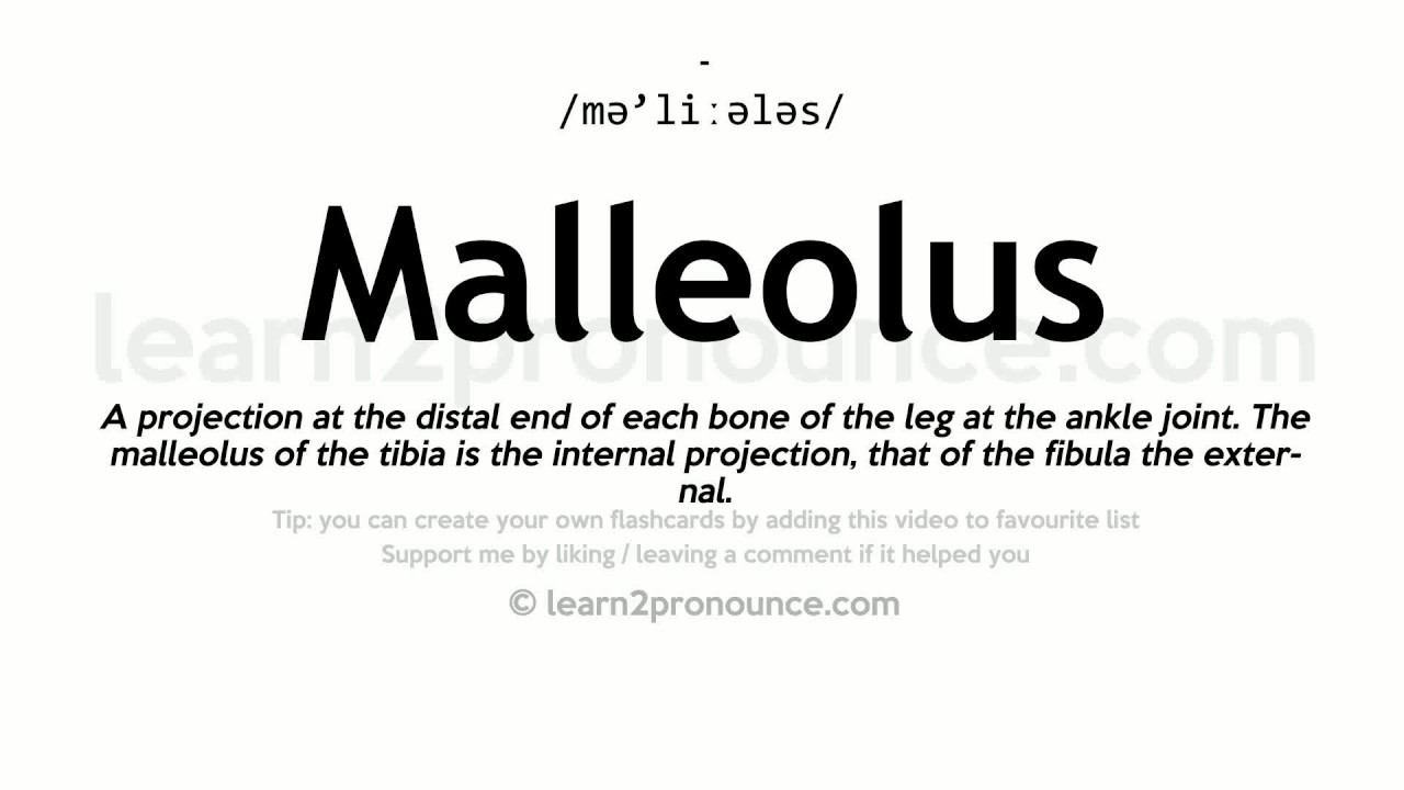 pronunciation of malleolus