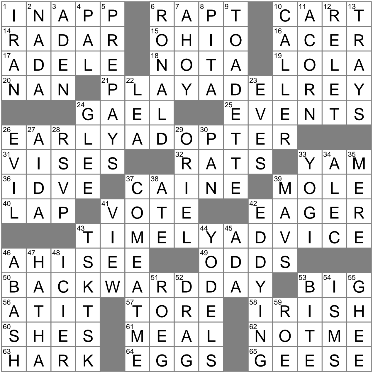 proprietary crossword clue