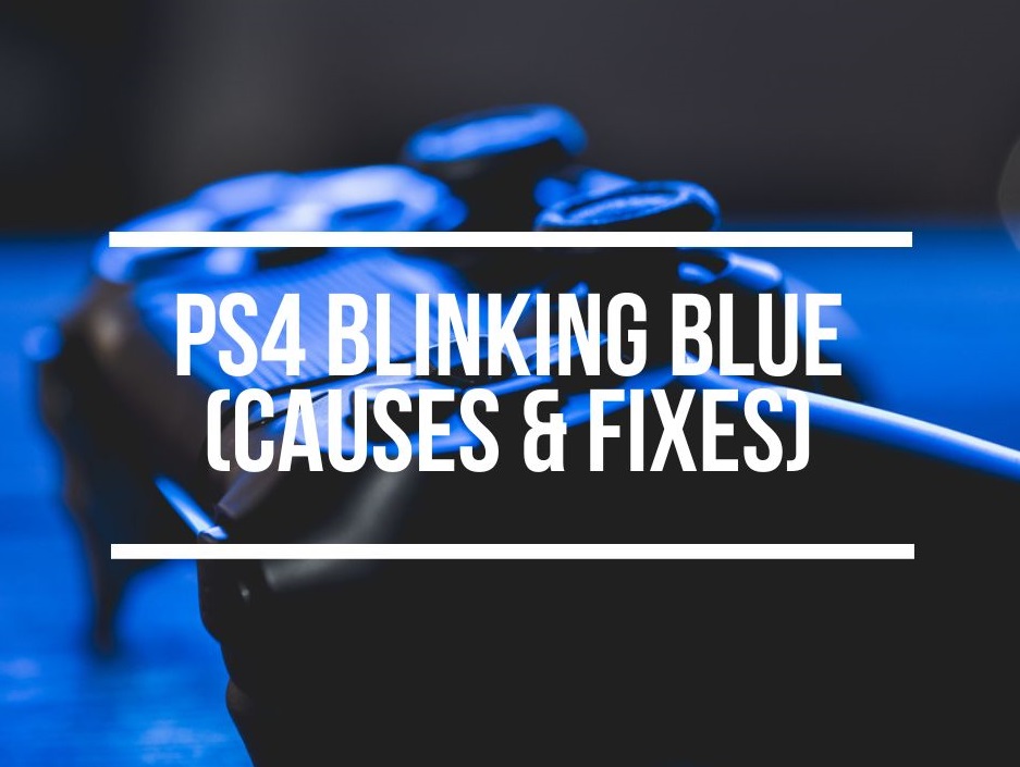 ps4 flashing blue light